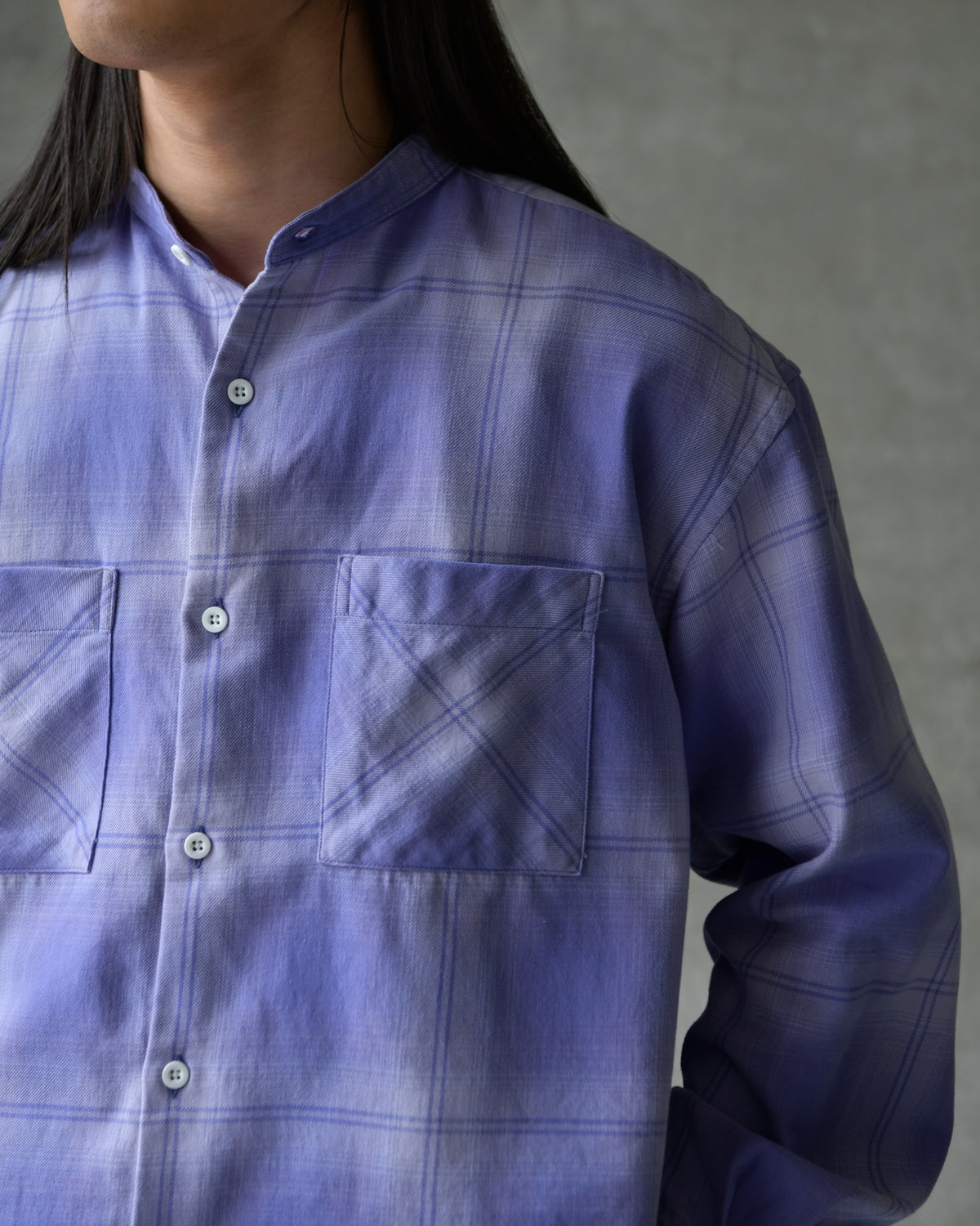 NONNATIVE（ノンネイティブ）/ OFFICER STAND COLLAR L/S SHIRT COTTON