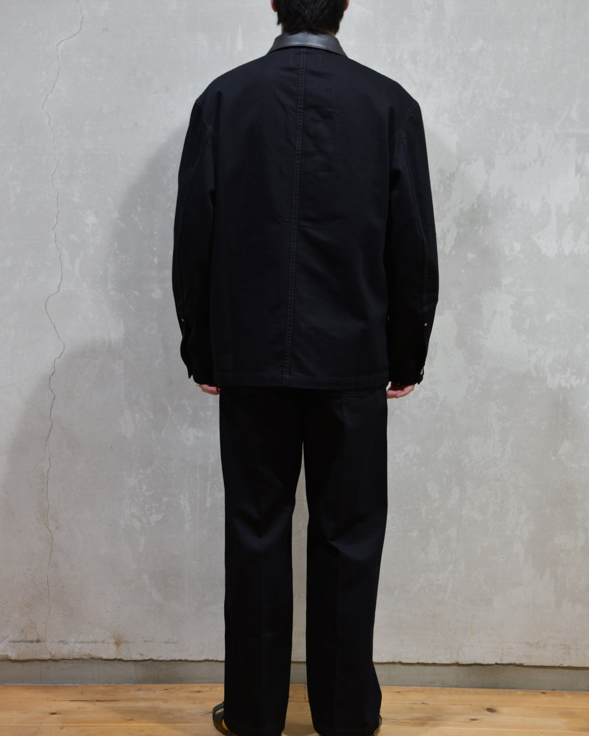 LEMAIRE(ルメール) / WORKWEAR OVERSHIRT WITH LEATHER COLLAR | 公式