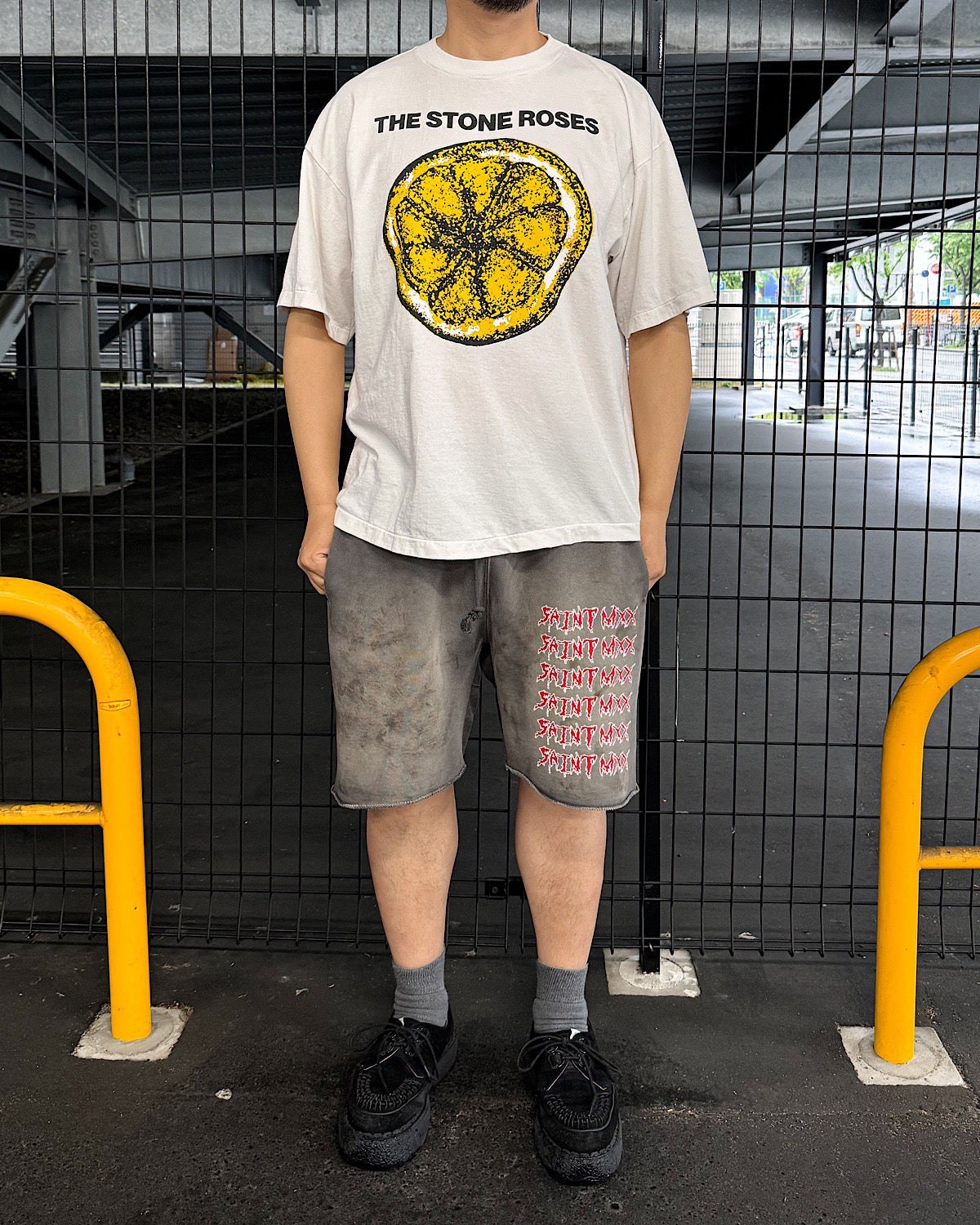 ©︎SAINT Mxxxxxx × THE STONE ROSES / TSR_SS T-SHIRT / LEMON (SM-MK8-0000-C75)