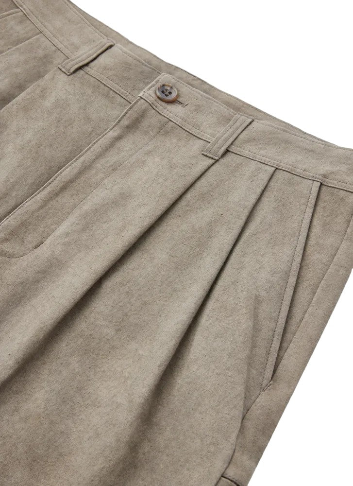 ALWAYS OUT OF STOCK / TWO TUCK CANVAS SHORTS (HA-024106217)