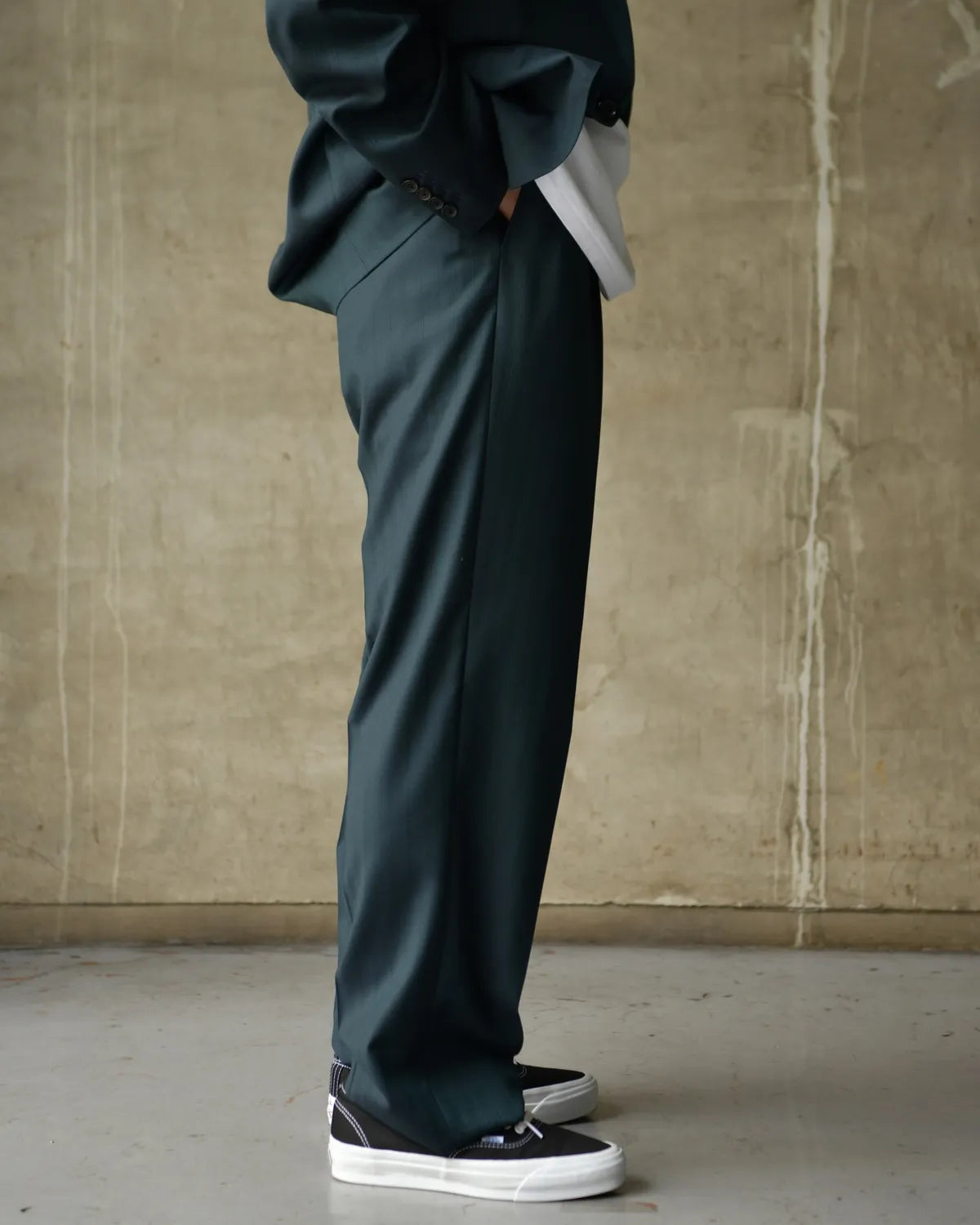 WACKO MARIA × DORMEUIL / SINGLE BREASTED JACKET -TYPE-4- ＆ PLEATED TROUSERS (26SS-WMO-SU04)