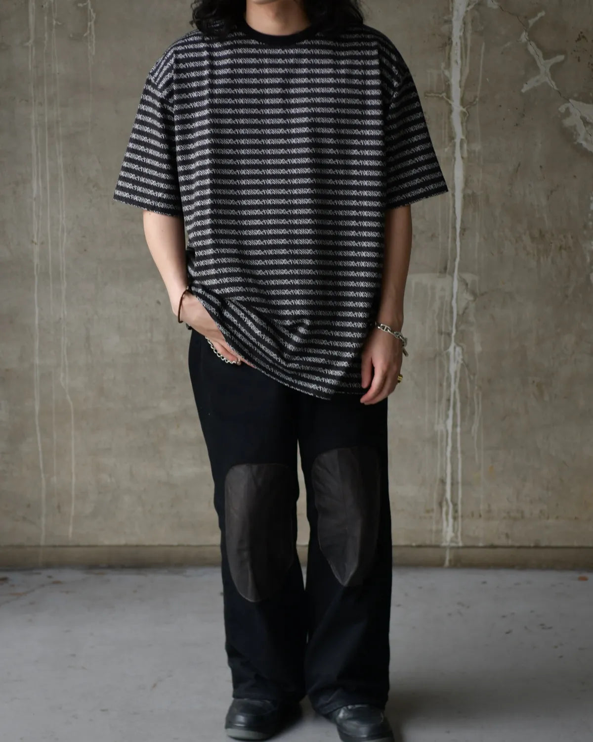 COOTIE PRODUCTIONS® / Supima Jacquard Border S/S Tee (CTE-26S330)