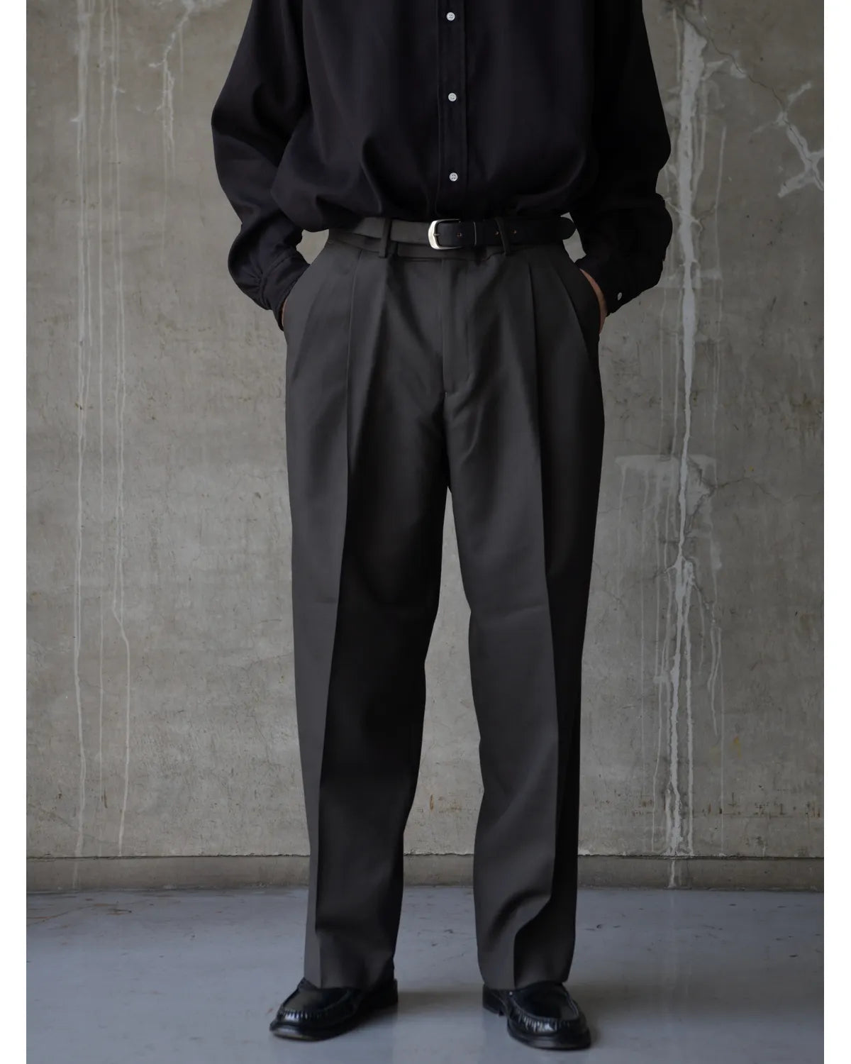 MARKAWARE / Polwarth Tropical / Double Pleated Trousers (A26C01PT02C)
