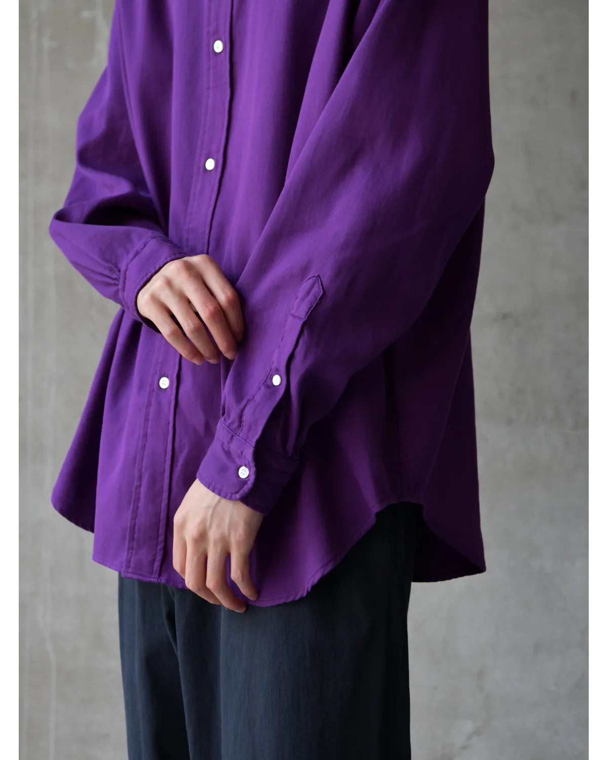 A.PRESSE / Double Weave Twill Regular Collar Shirt (26AAP-02-05)