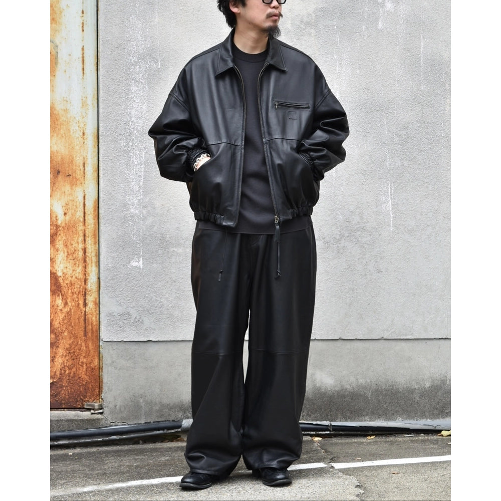 refomed × CCU / FRESH MAN CCU LEATHER WIDE PANTS (PT-01-RF-SHEEP-3)