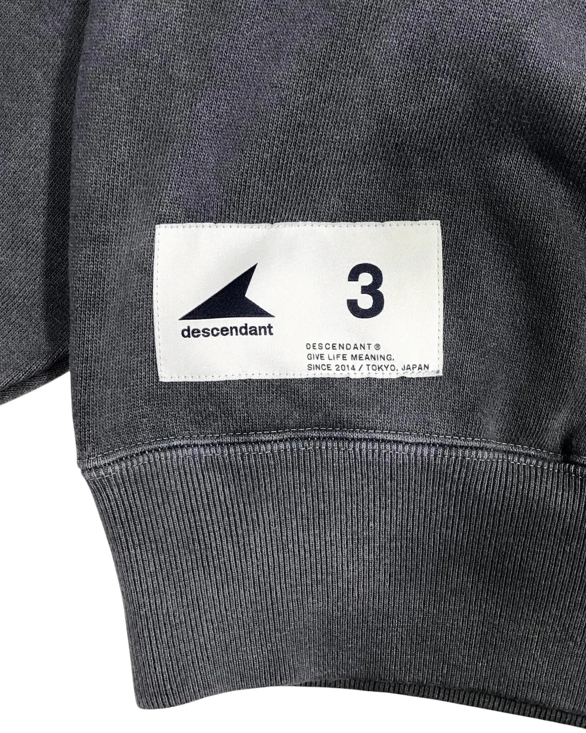 DESCENDANT / CETUS CREW NECK PIGMENT DYE (252ATDS-CSM15)
