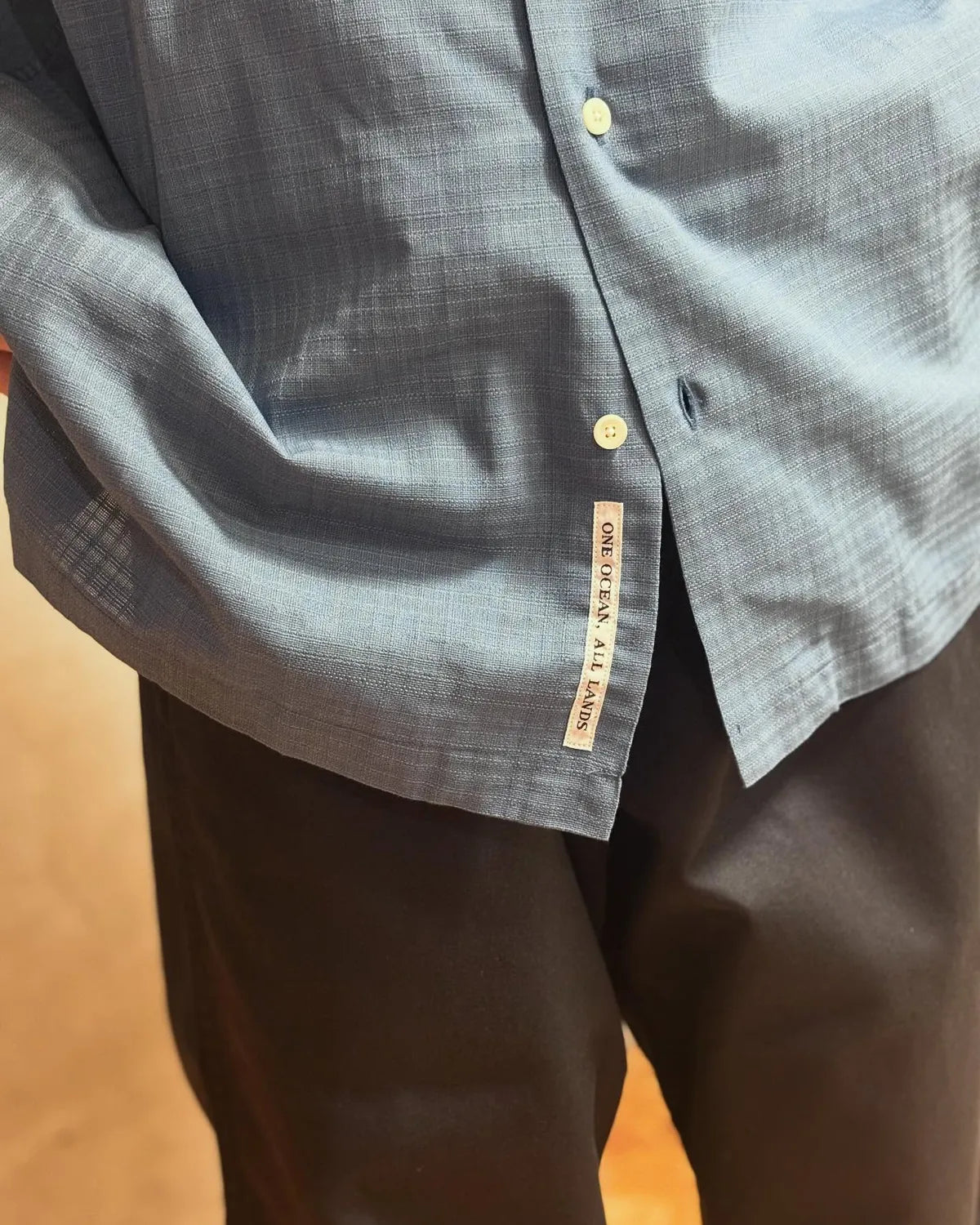 nanamica / Open Collar Panama S/S Shirt (S26SG066)