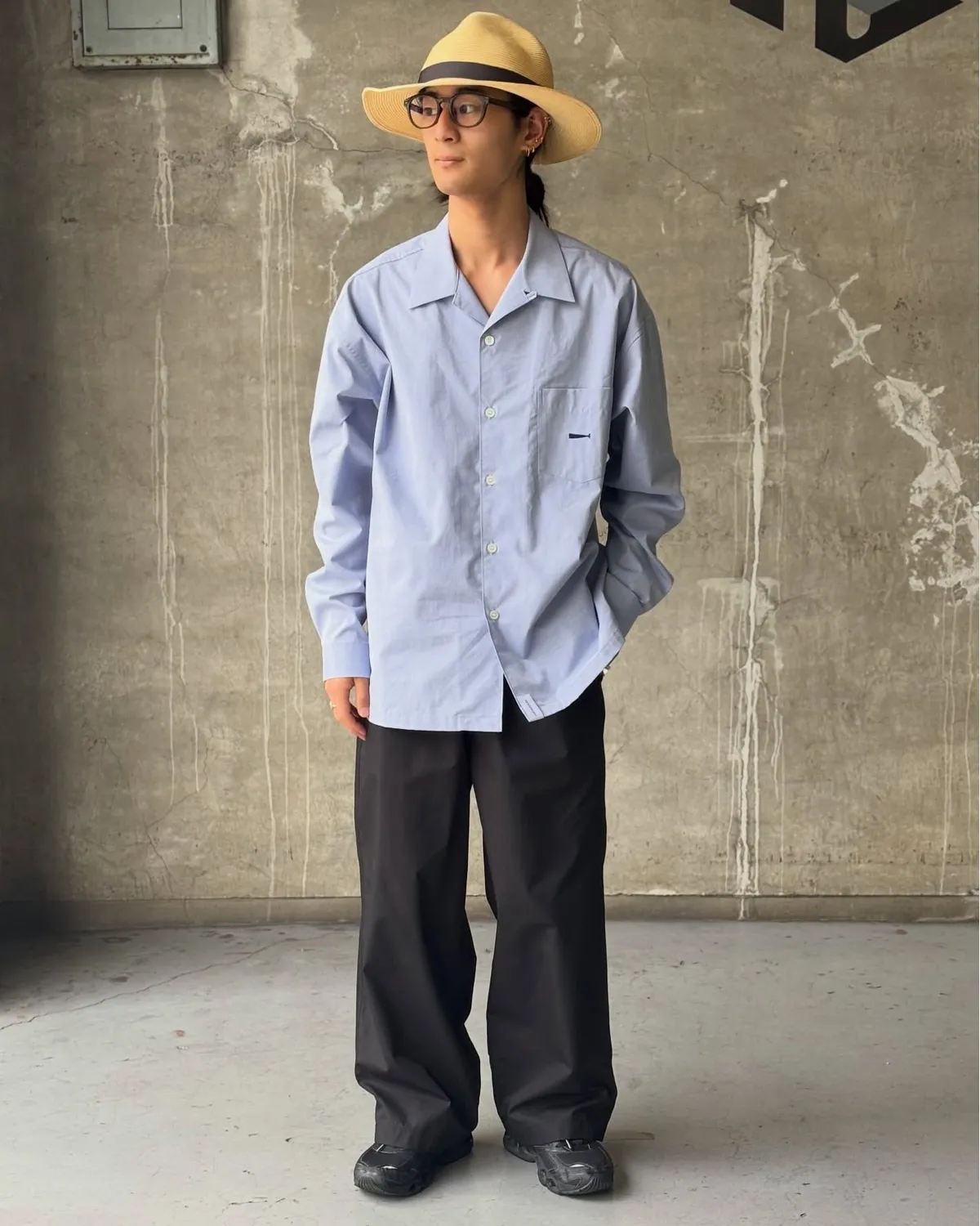 OXFORD LS SHIRT (GRAY) DESCENDANT⁄SUMMER KENNEDY'S descendant