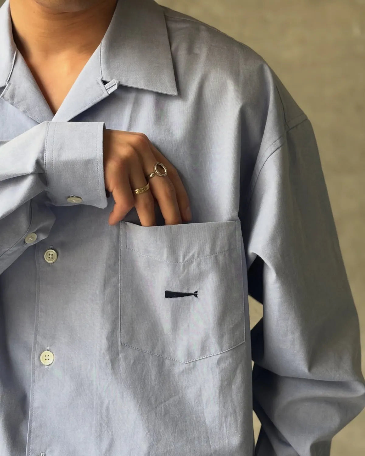 DESCENDANT / SUMMER OXFORD LS SHIRT (261CPDS-SHM02)