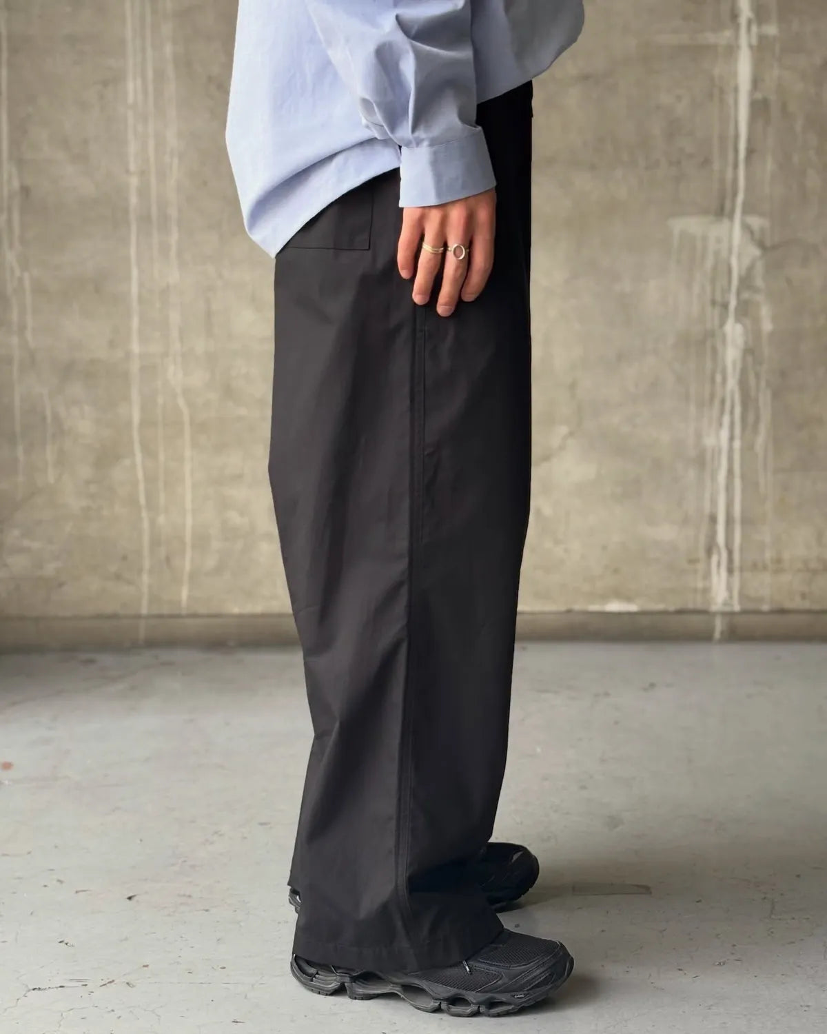 DESCENDANT / NORA WEATHER BEACH TROUSERS (261CPDS-PTM03)