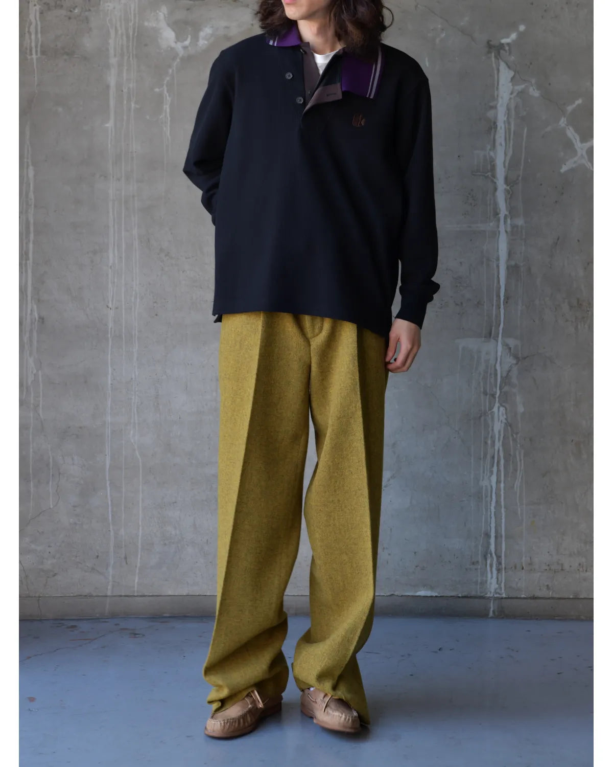 kolor / L/S POLO (26WCM-T12207)