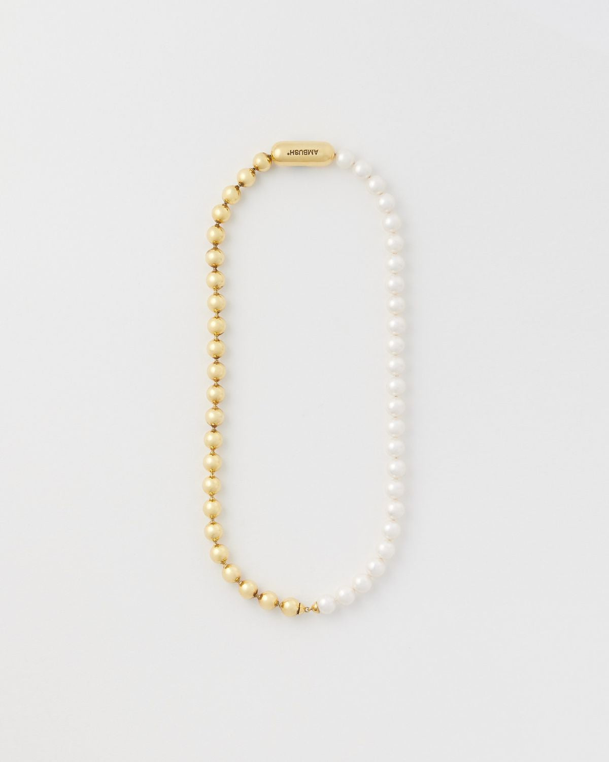 AMBUSH® / PEARL BALL CHAIN MIX NECKLACE (1211525)