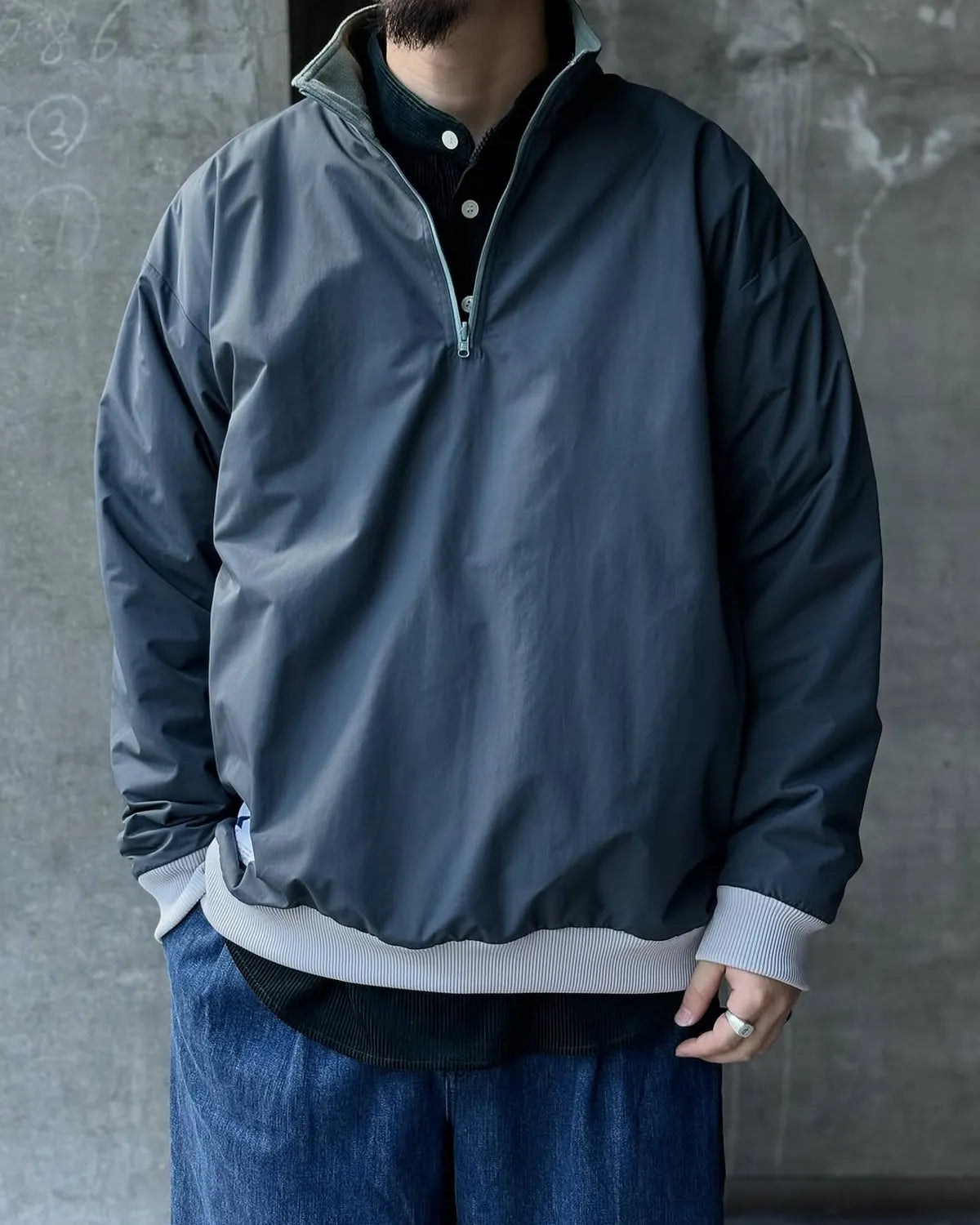 DESCENDANT / TIDE HALFZIP JACKET (252TQDS-JKM01)