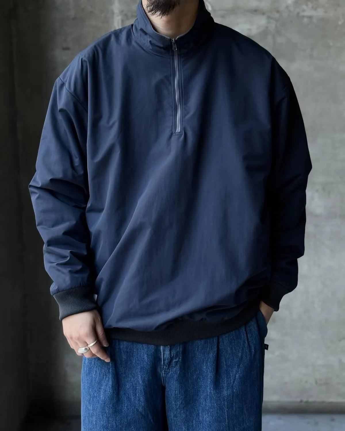 DESCENDANT / TIDE HALFZIP JACKET (252TQDS-JKM01)