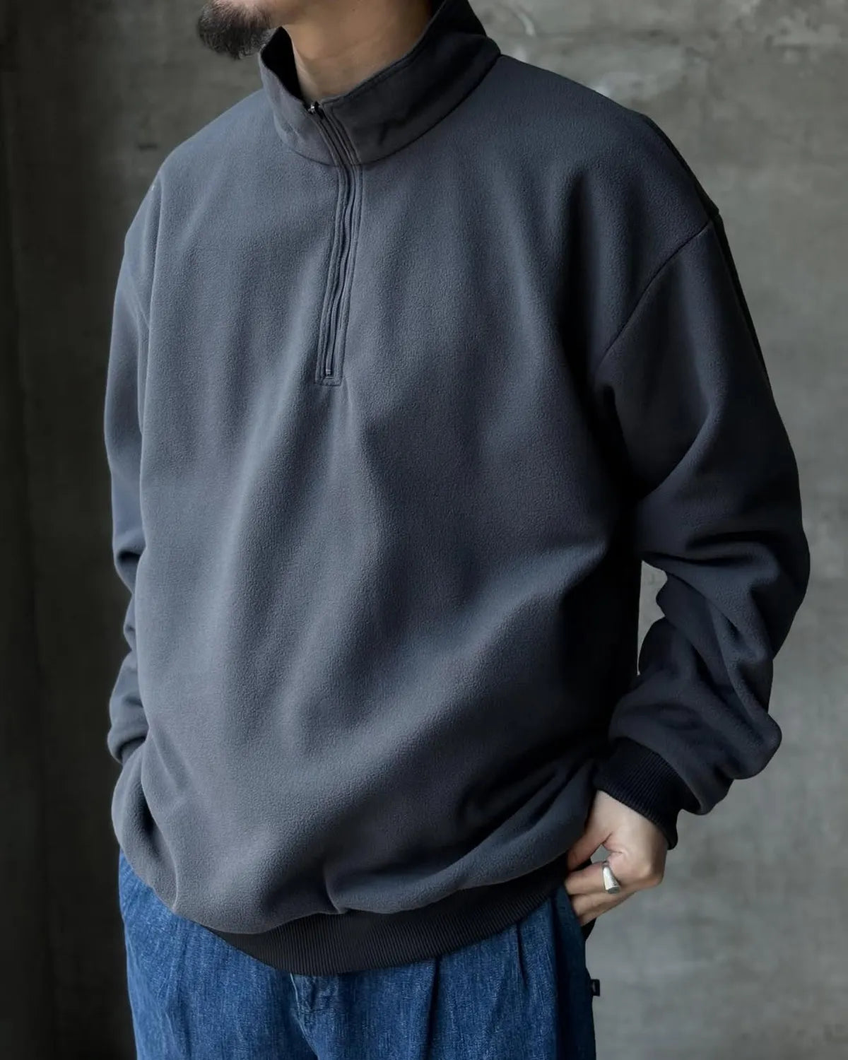 DESCENDANT / TIDE HALFZIP JACKET (252TQDS-JKM01)