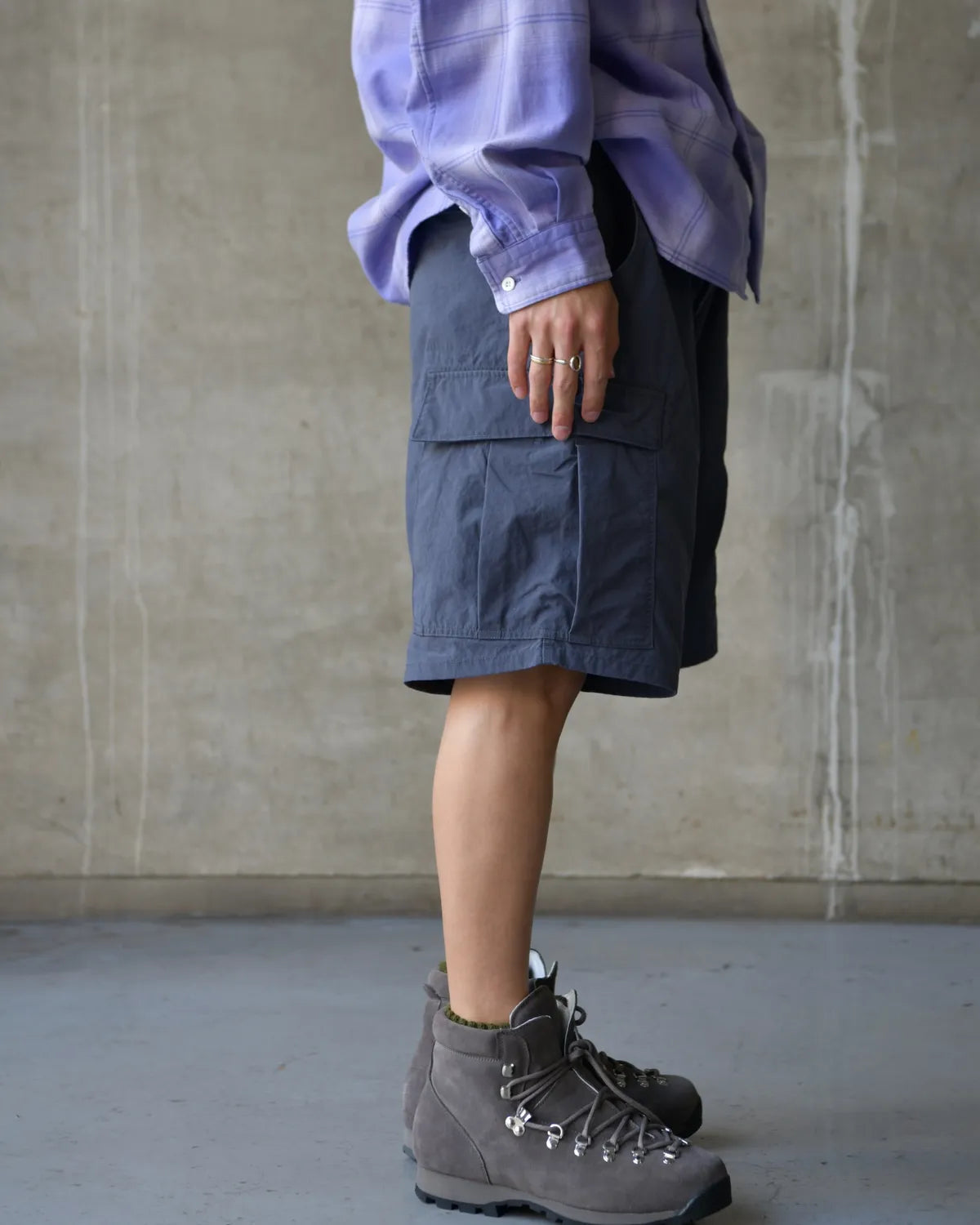 NONNATIVE / TROOPER 6P SHORTS NYLON OXFORD PIGMENT DYE (NN-P4831)