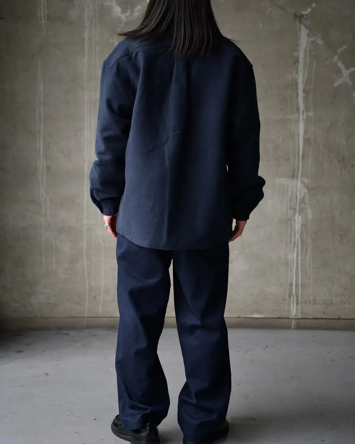 DESCENDANT /  CPO MELTON LS SHIRT (252WVDS-SHM04)