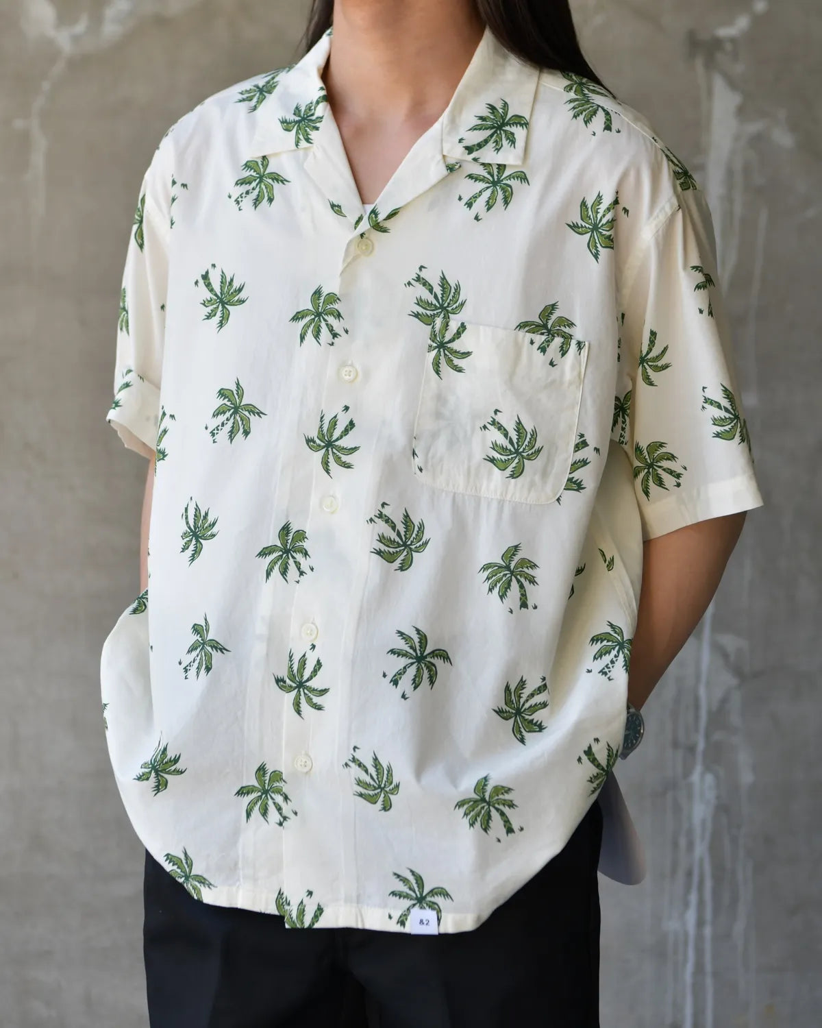 BEDWIN & THE HEARTBREAKERS / S/S PLAN TREE ALOHA SHIRT "ROGERS" (26SB1758)