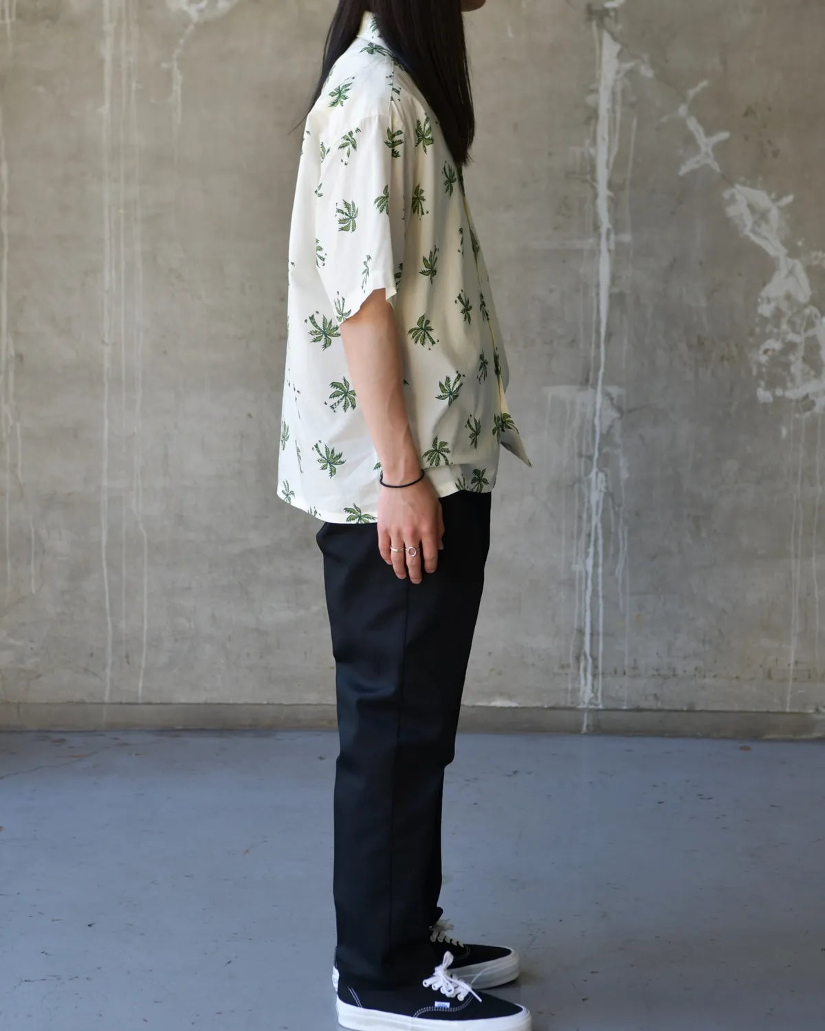 BEDWIN & THE HEARTBREAKERS / S/S PLAN TREE ALOHA SHIRT "ROGERS" (26SB1758)