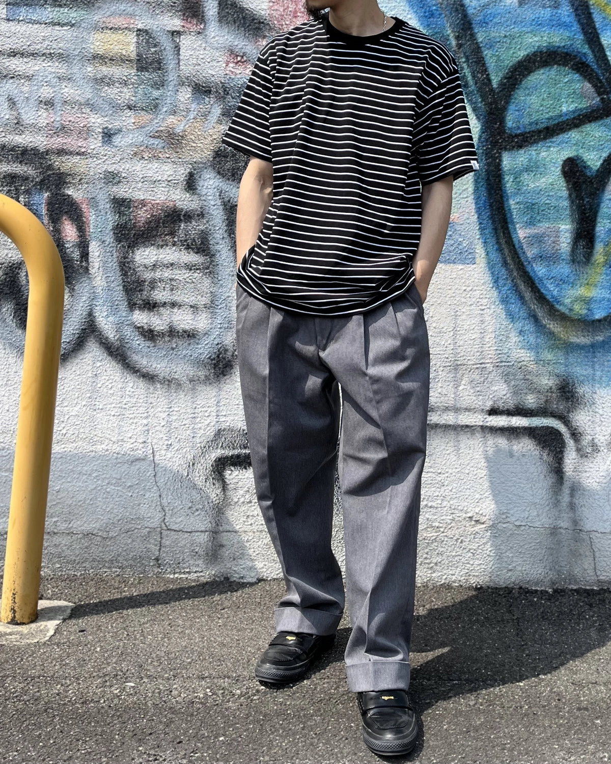 SEQUEL / BORDER T-SHIRT (SQ-26SS-CS-01)