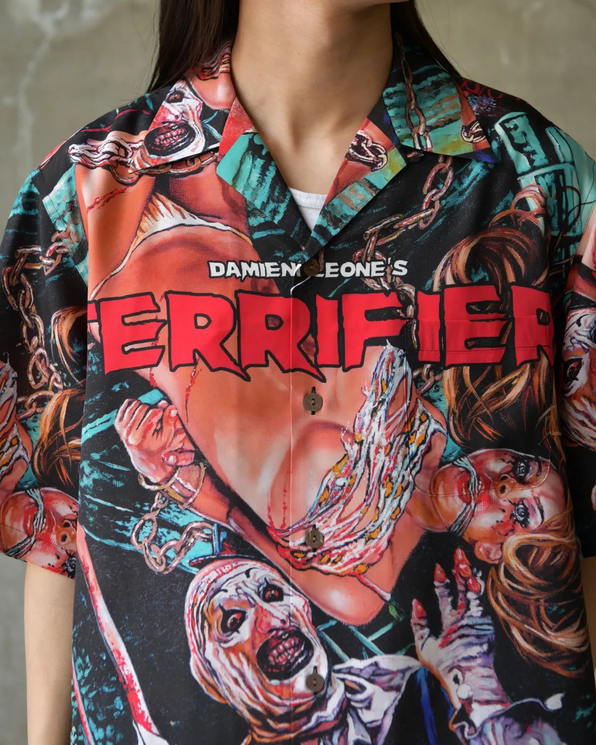 WACKO MARIA × TERRIFIER / HAWAIIAN SHIRT -TYPE-1- (TERRIFIER-WM-HI01)