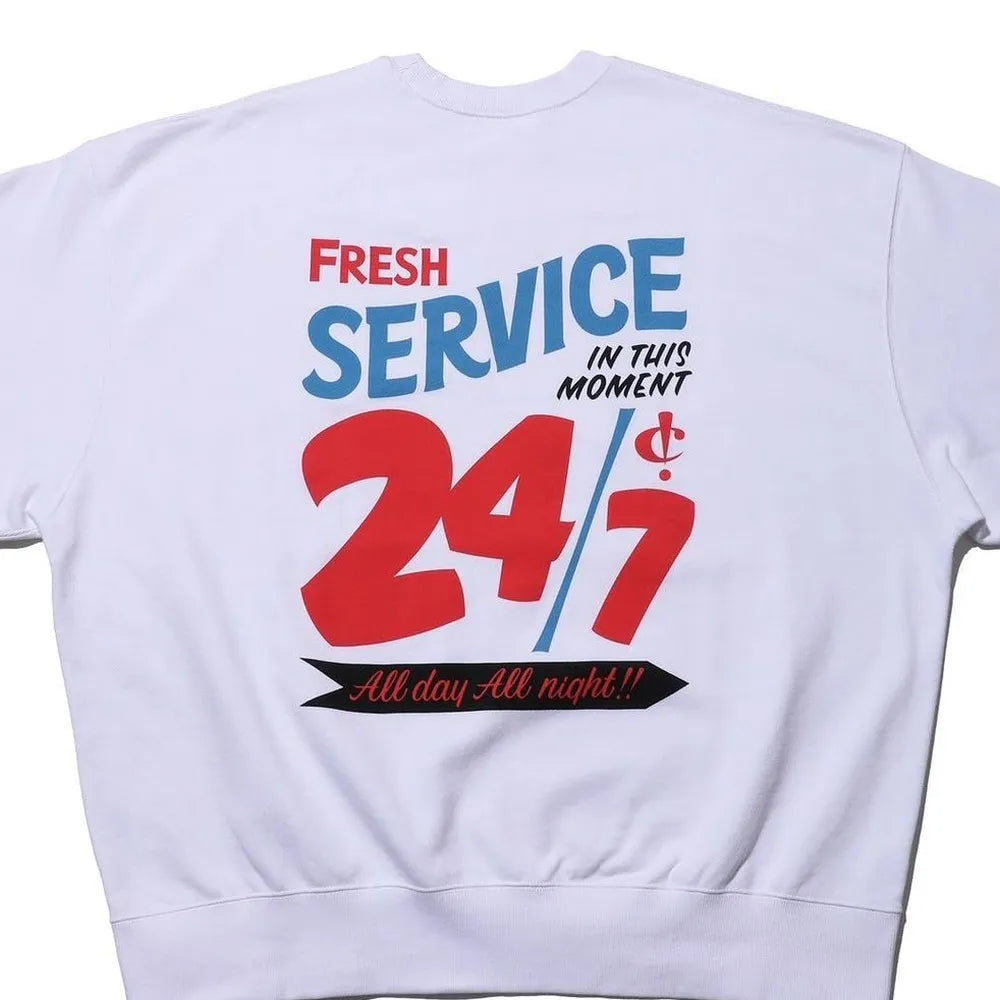 FreshService / CORPORATE PRINTED CREW NECK SWEAT All Day All Night