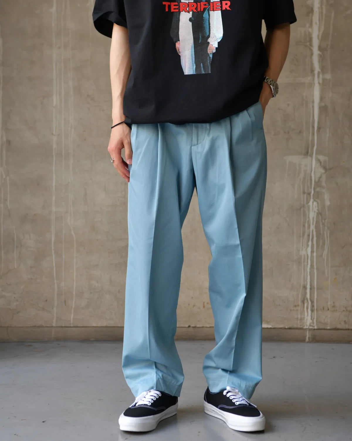 WACKO MARIA × SOLBIATI / DOUBLE PLEATED TROUSERS (26SS-WMP-PT10)