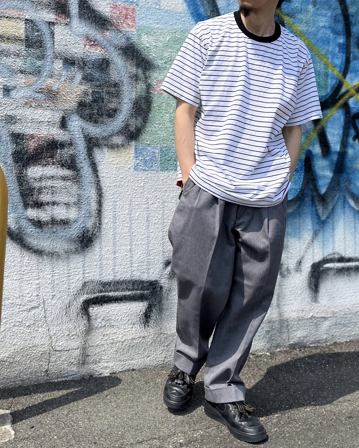 SEQUEL / BORDER T-SHIRT (SQ-26SS-CS-01)