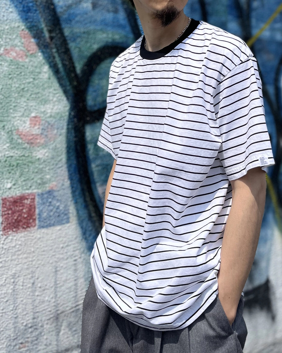 SEQUEL / BORDER T-SHIRT (SQ-26SS-CS-01)