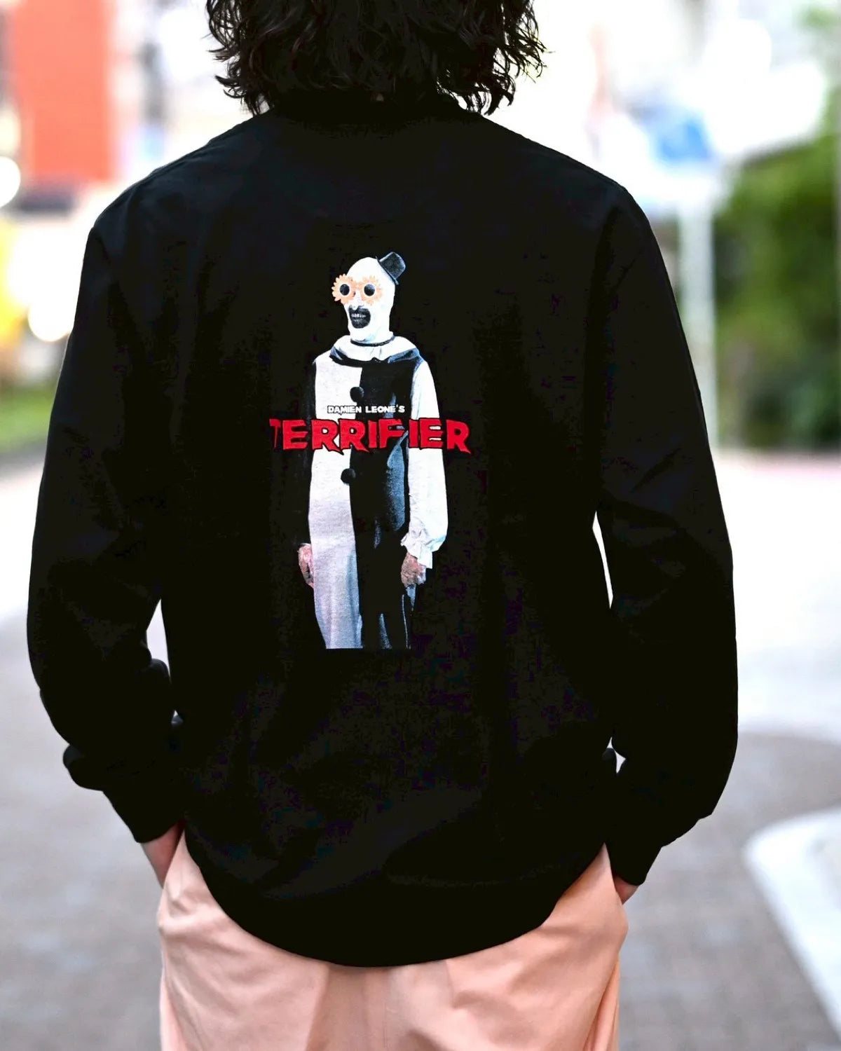 WACKO MARIA × TERRIFIER / WASHED HEAVY WEIGHT LONG SLEEVE T-SHIRT -TYPE-2- (TERRIFIER-WM-LT03)
