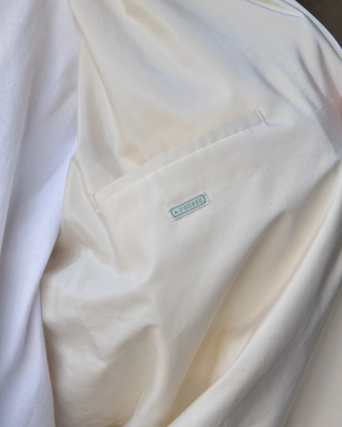 A.PRESSE / Cotton Silk Back Gabardine Harrington Jacket (26AAP-01-39)