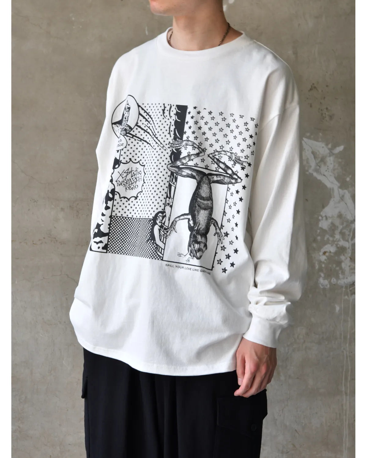 ECSTATIC RESEARCH / SERVICE  L/S T-SHIRT (EC0011-0105)