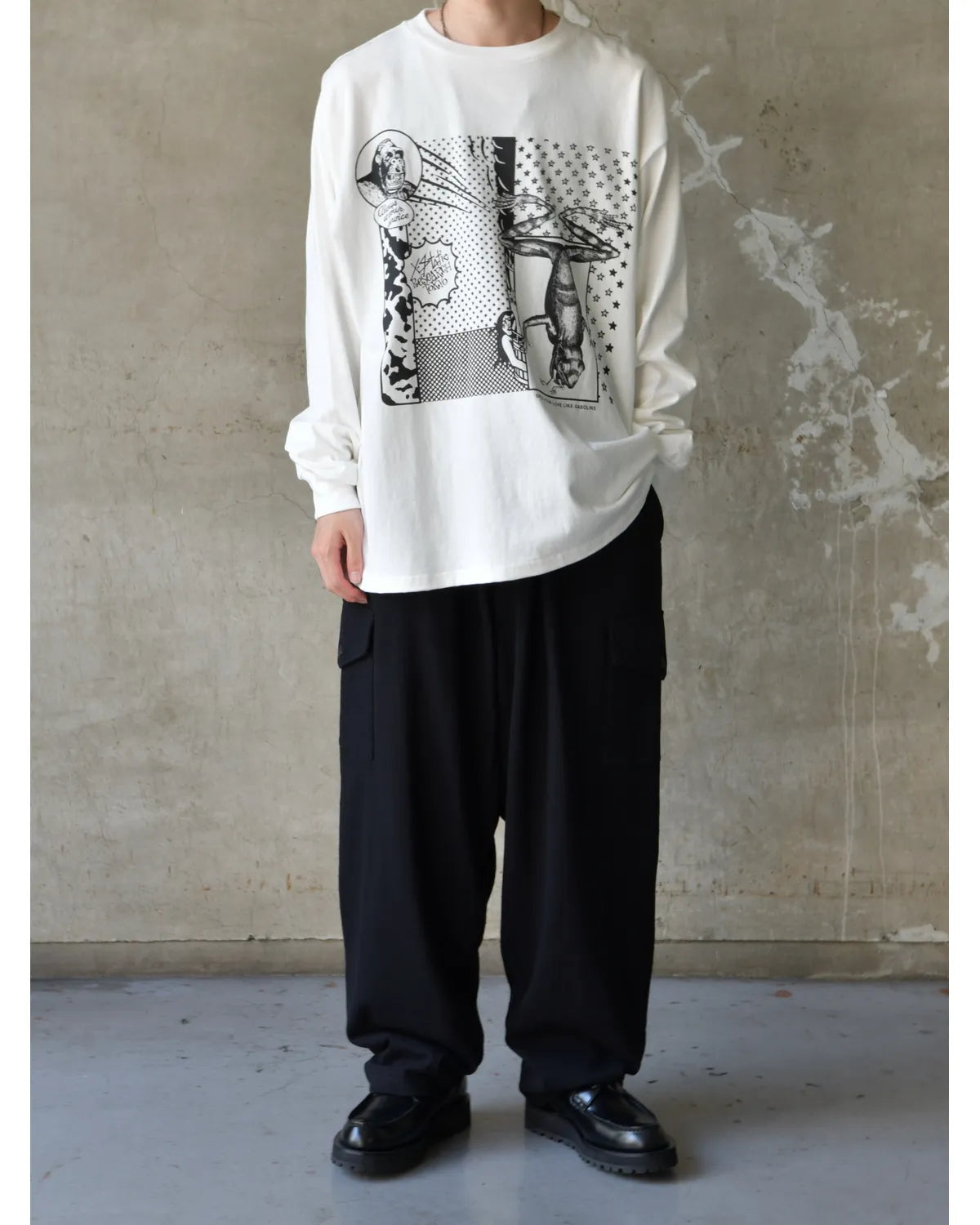 ECSTATIC RESEARCH / SERVICE  L/S T-SHIRT (EC0011-0105)
