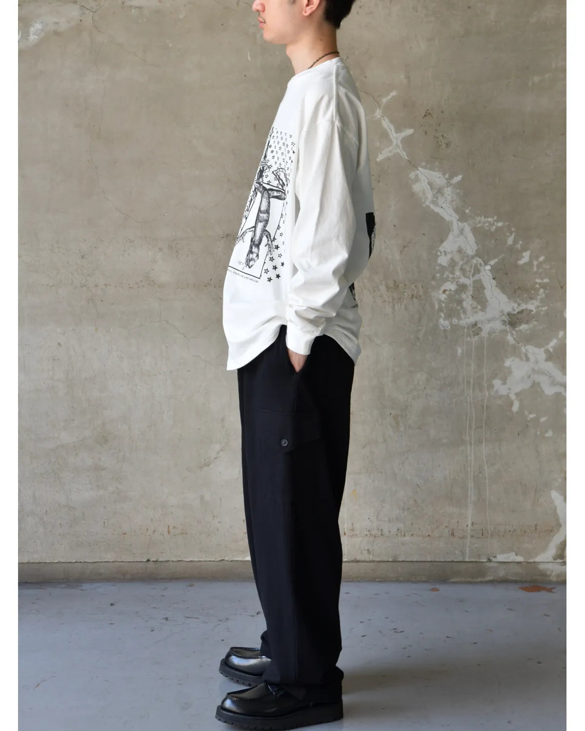 ECSTATIC RESEARCH / SERVICE  L/S T-SHIRT (EC0011-0105)