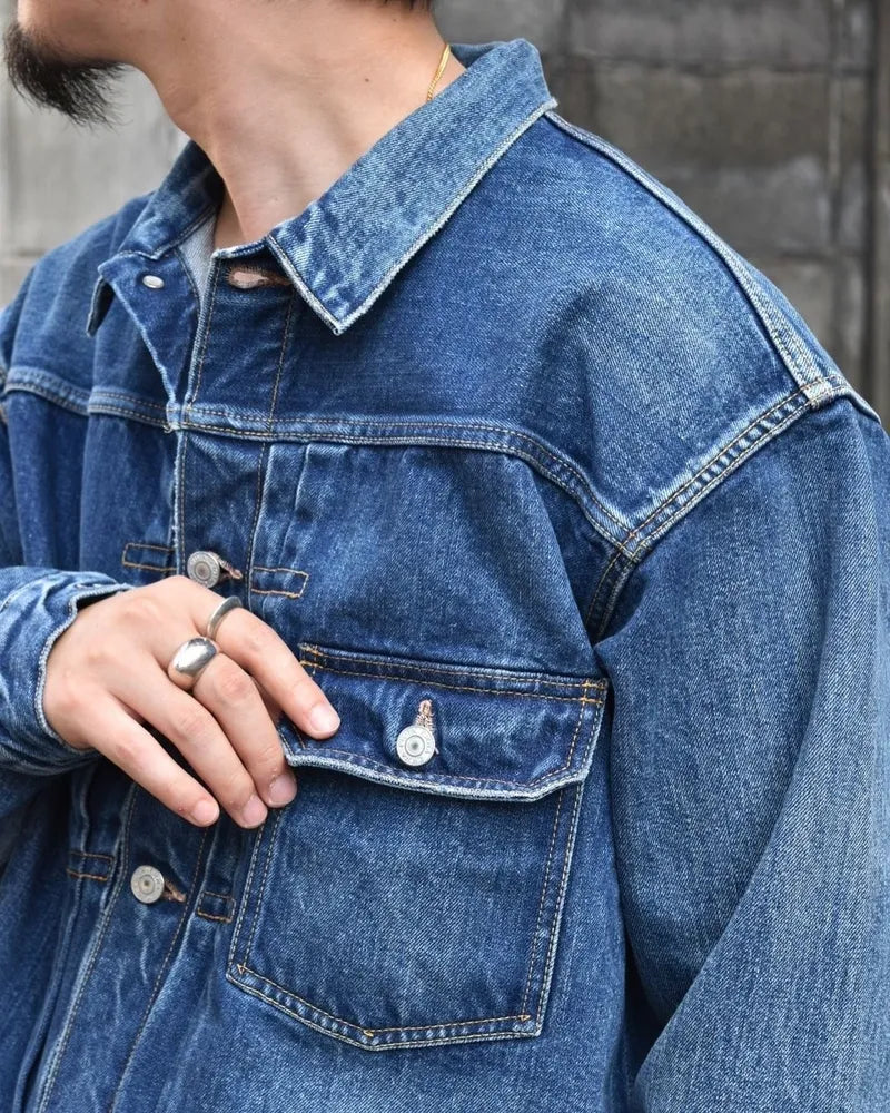 CIOTA / Single Pocket Denim Jacket (JKLM-201-NIMDBL-D)