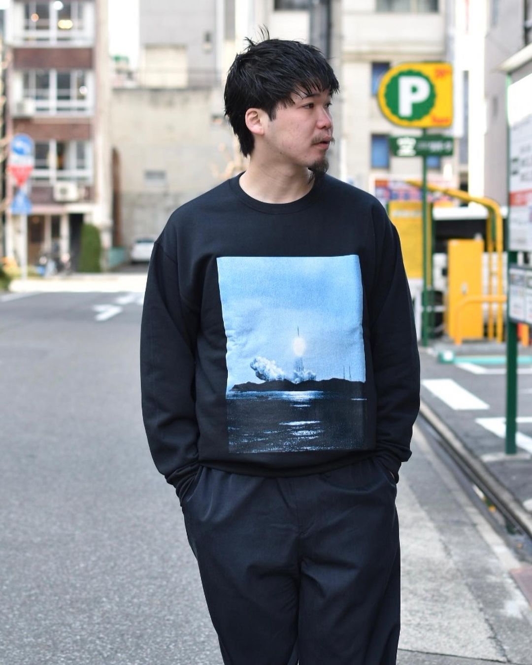 WACKO MARIA / × JIRO KONAMI CREW NECK SWEAT SHIRT(TYPE-2)