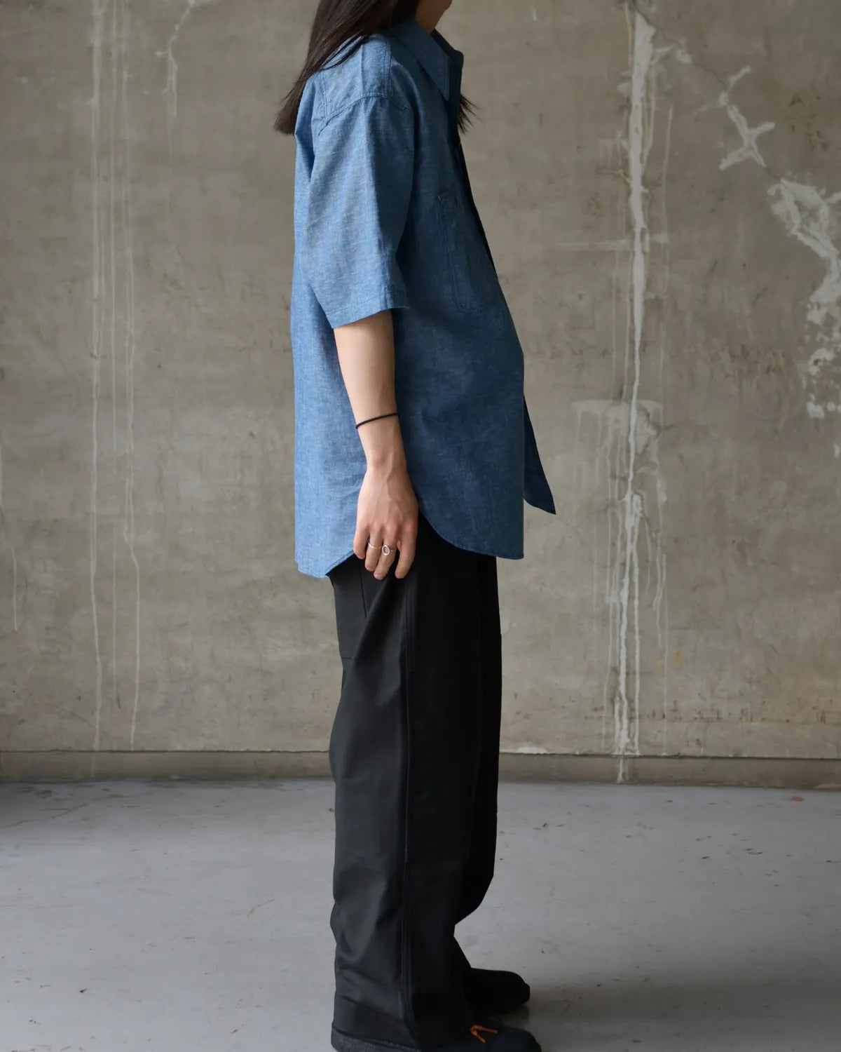 BIG YANK / Y1942 S-SLEEVE CHAMBRAY SHIRT (602-261-05)