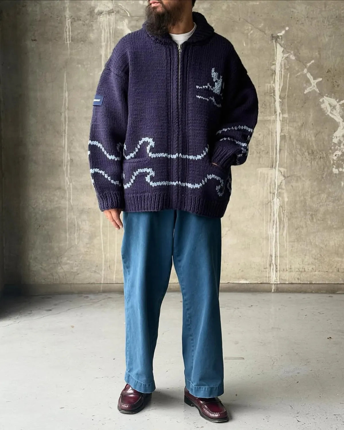 DESCENDANT / CACHALOT COWICHAN SWEATER (252MADS-JKM01)