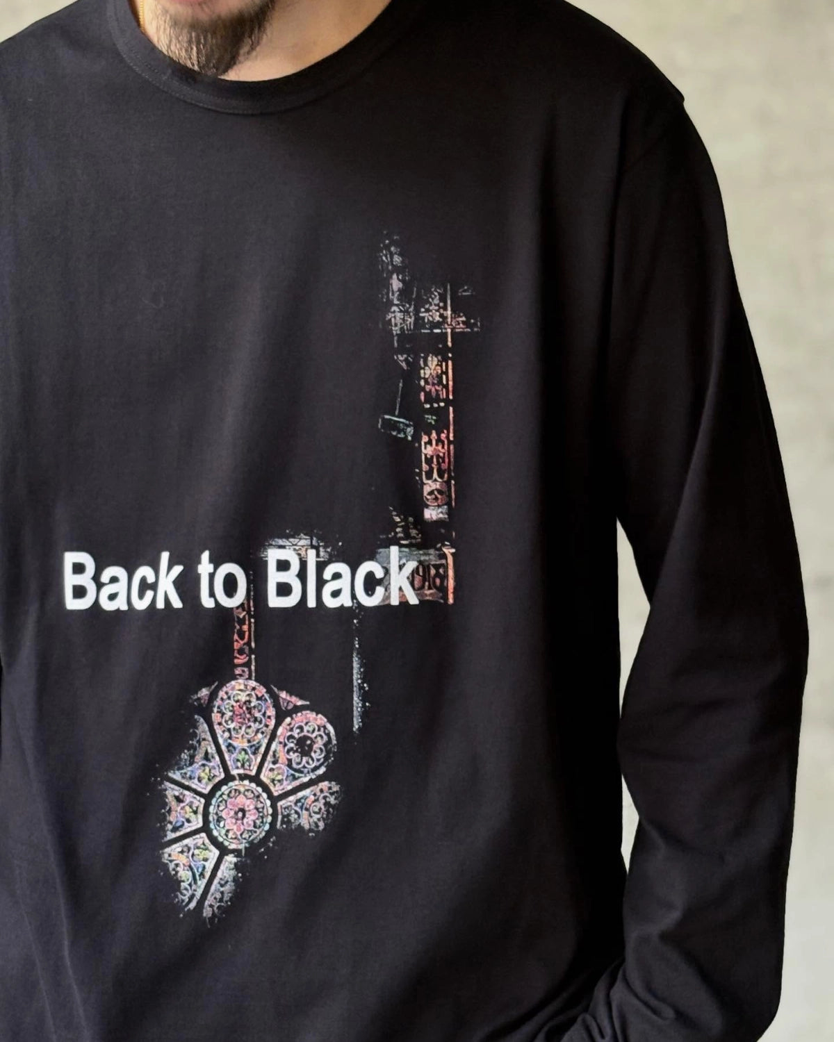 YOHJI YAMAMOTO / L/S T-SHIRT (HK-T88-986-2)