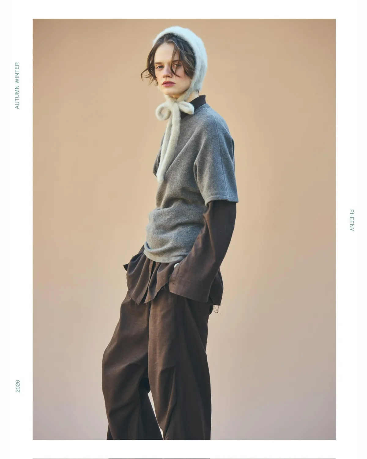 PHEENY / Cotton Tencel Check Snow Pants (PA26-PT03)