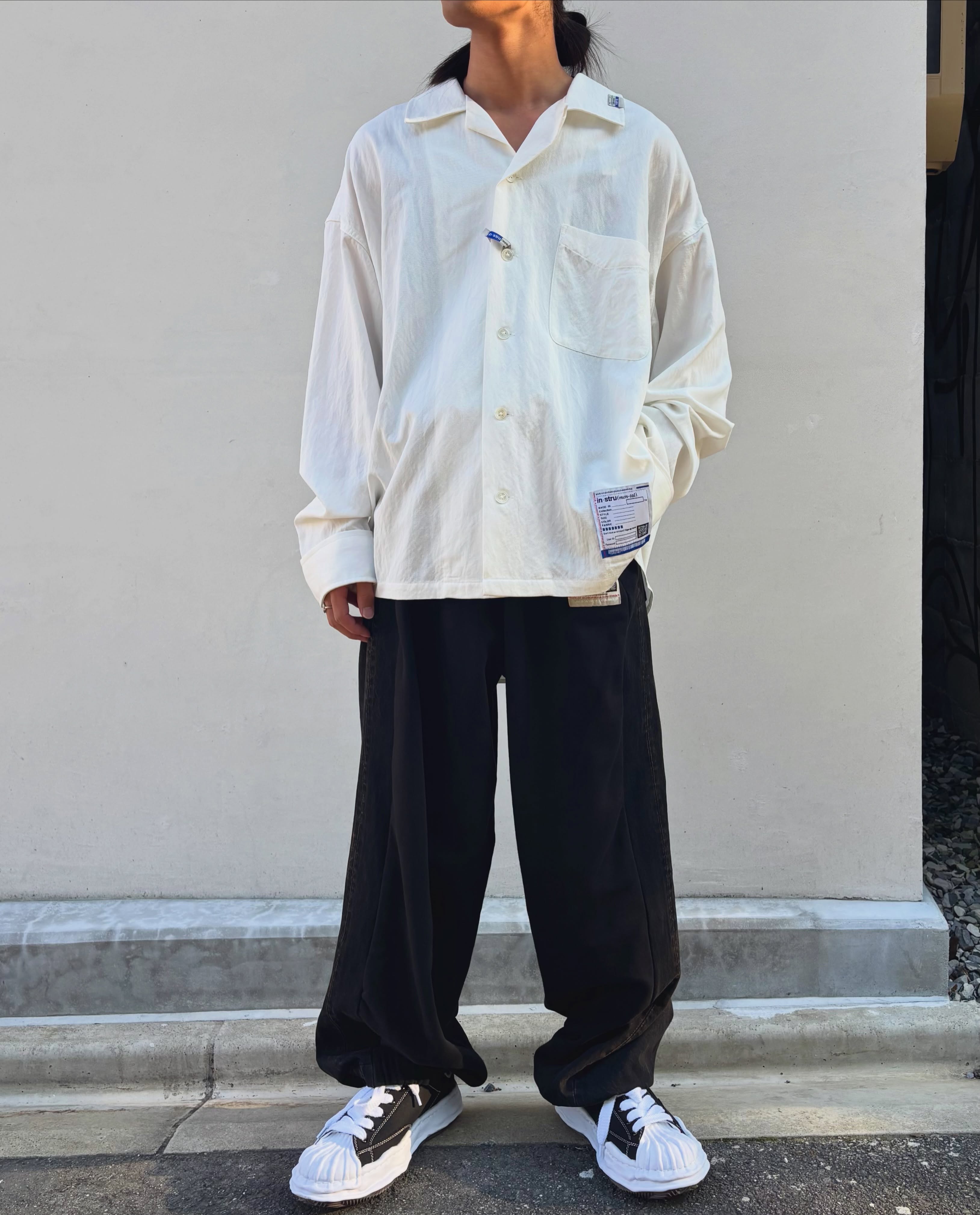 Maison MIHARA YASUHIRO in・stru(men-tal). / R/N TWILL LS SHIRTS (I17SH141)