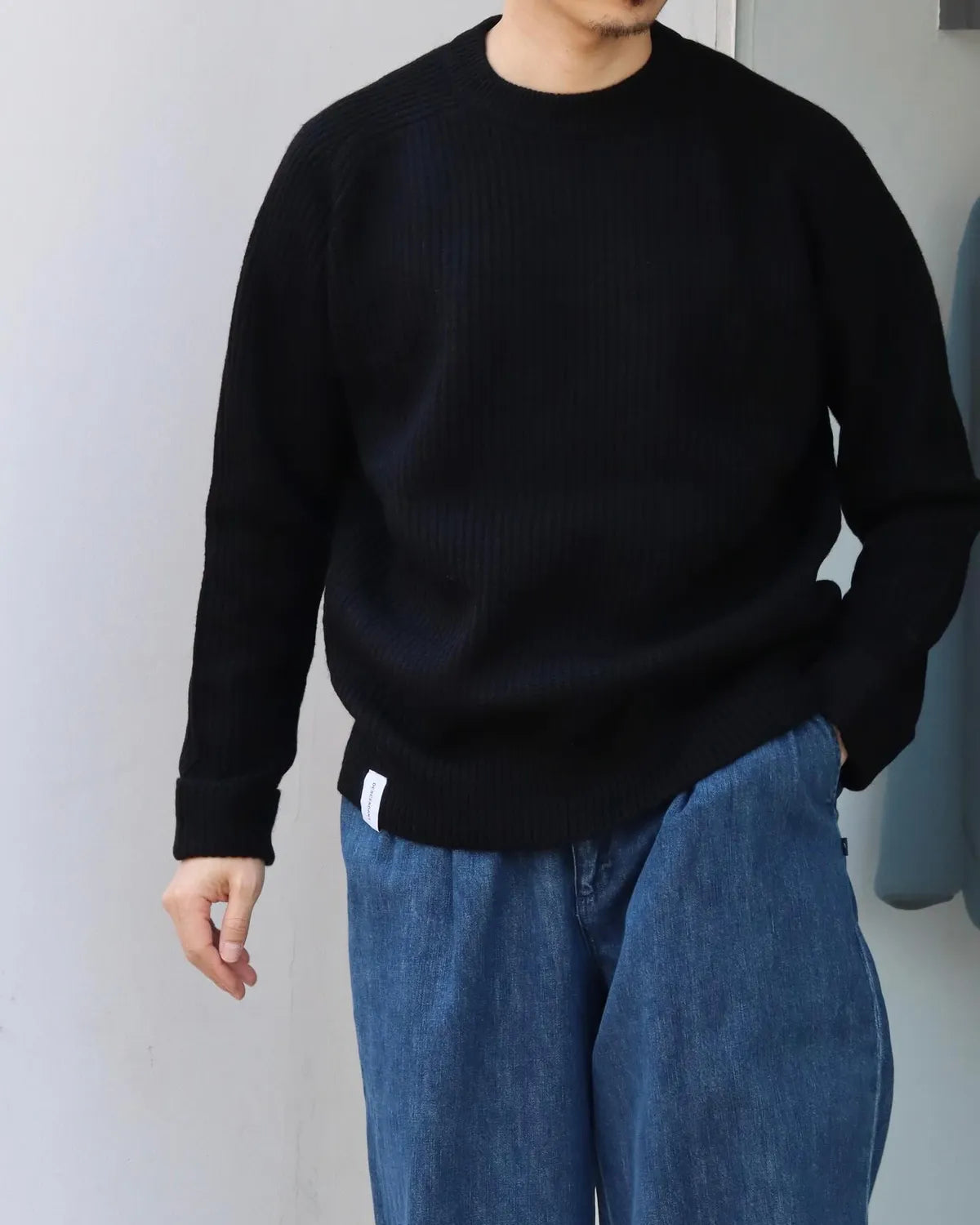 DESCENDANT / CLAM CREW NECK KNIT (252MADS-KNM02)