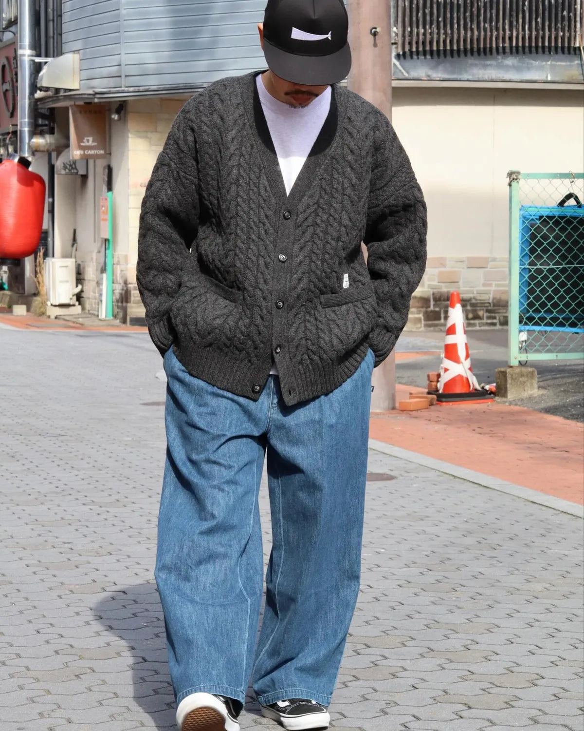 DESCENDANT / NURSE KNIT CARDIGAN (252MADS-KNM01)