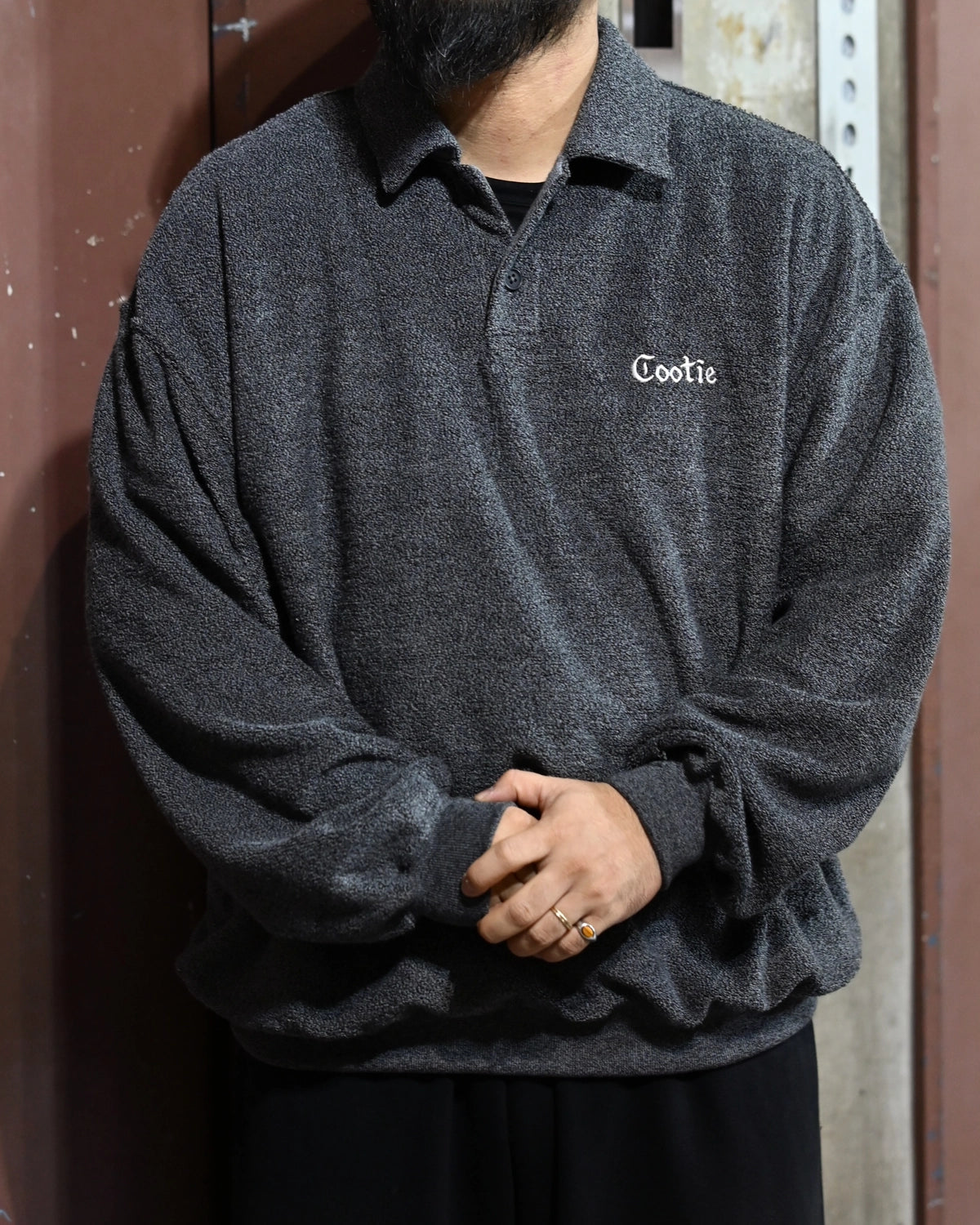 COOTIE PRODUCTIONS / T/C Heavy Pile Polo Pullover (CTE-26A311)