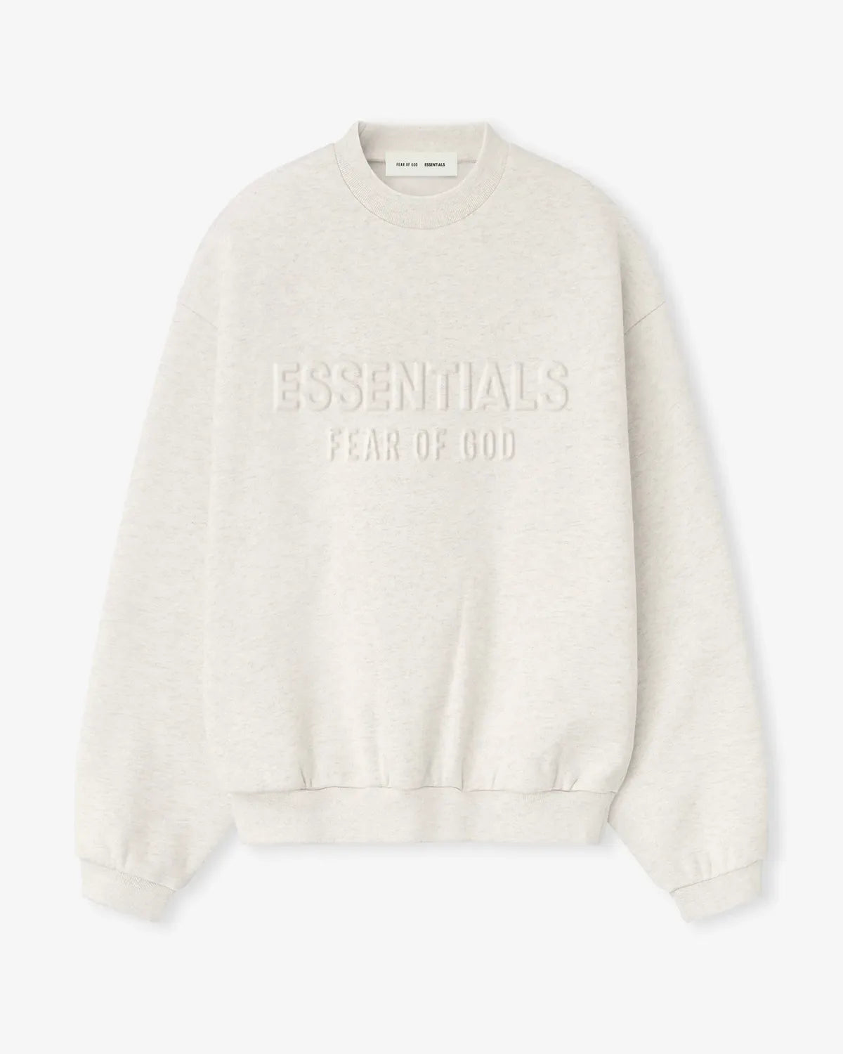 ESSENTIALS / Embossed Classic Crewneck Sweatshirt (192HO256551F)