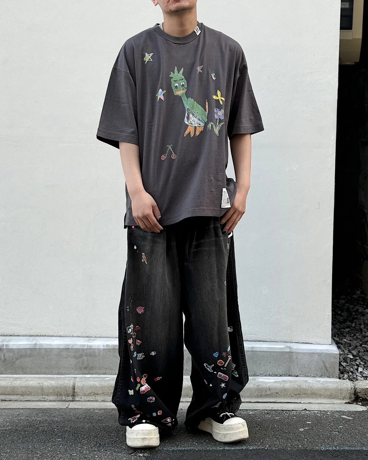 Maison MIHARA YASUHIRO / Leon Doodle Printed T-shirt (J16TS862)