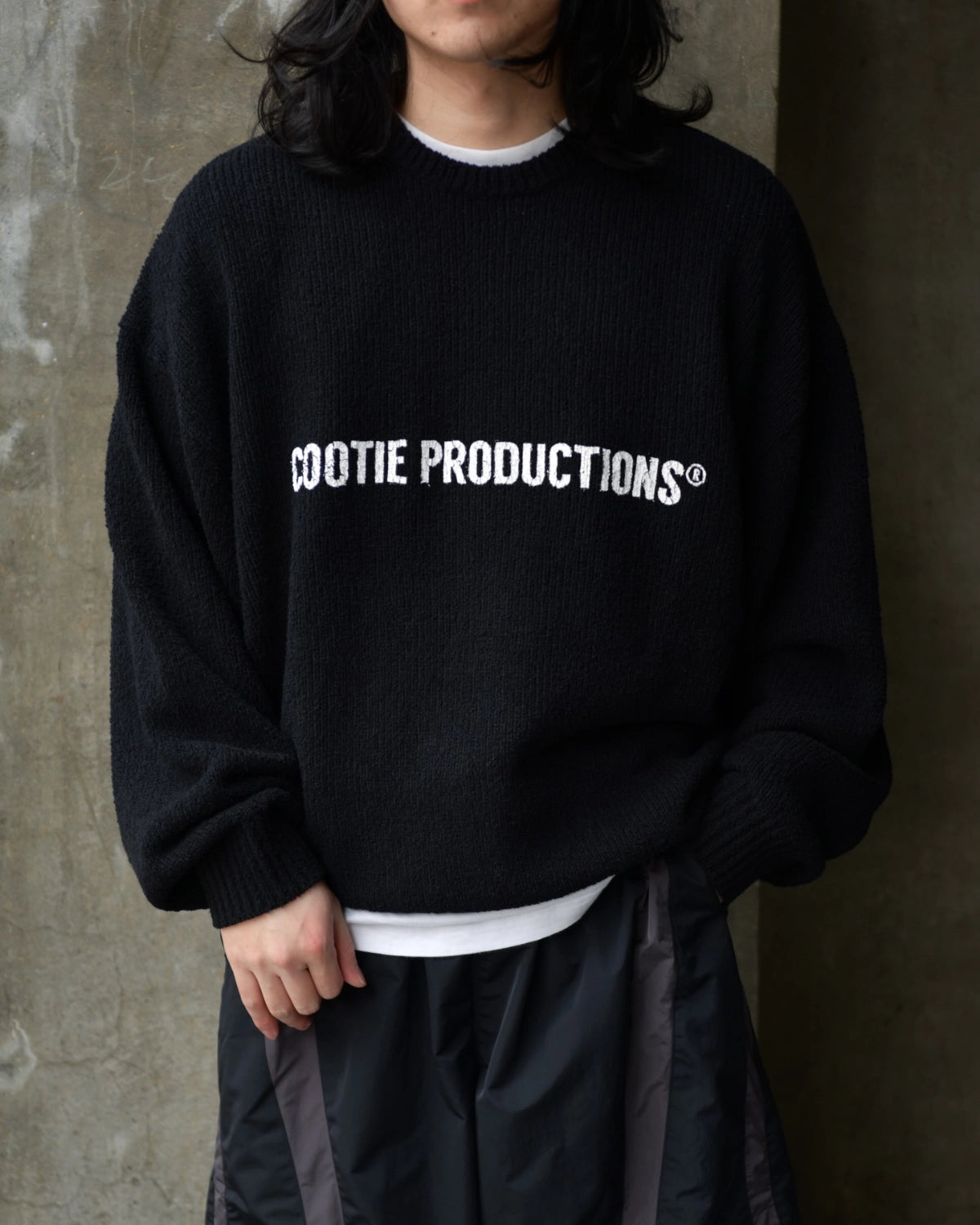 COOTIE PRODUCTIONS® / N/C Boucle Knit Crew (CTE-26S314)
