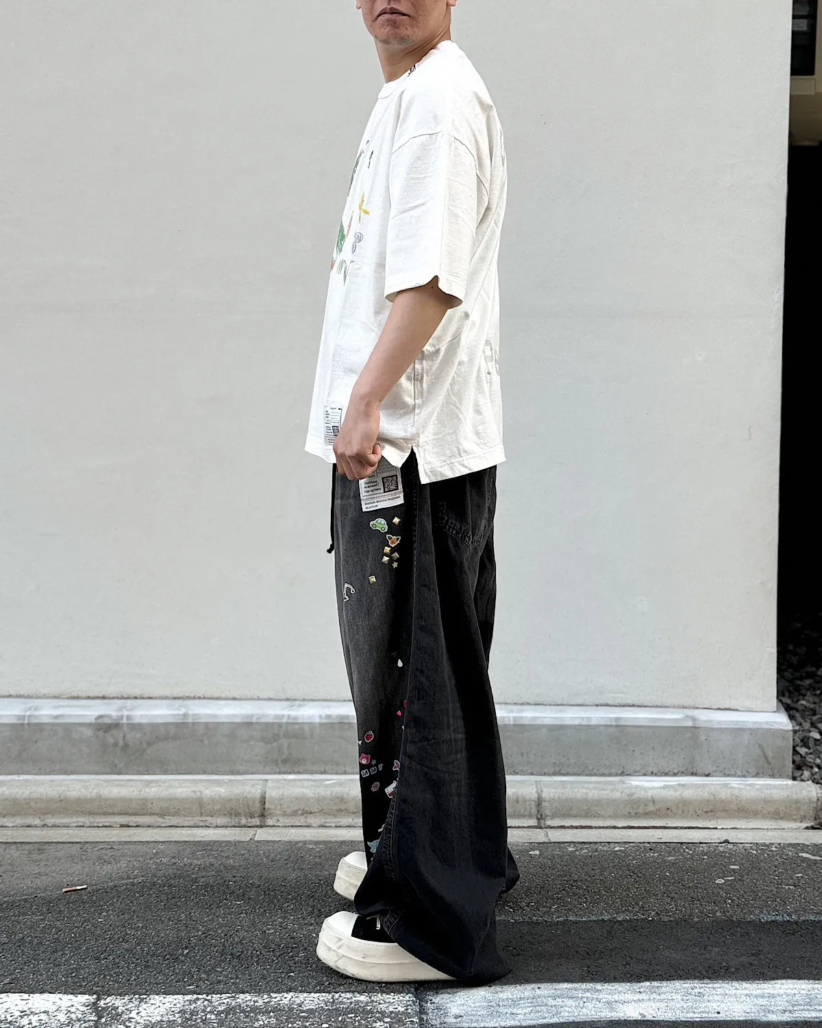 Maison MIHARA YASUHIRO / Leon Doodle Printed T-shirt (J16TS862)