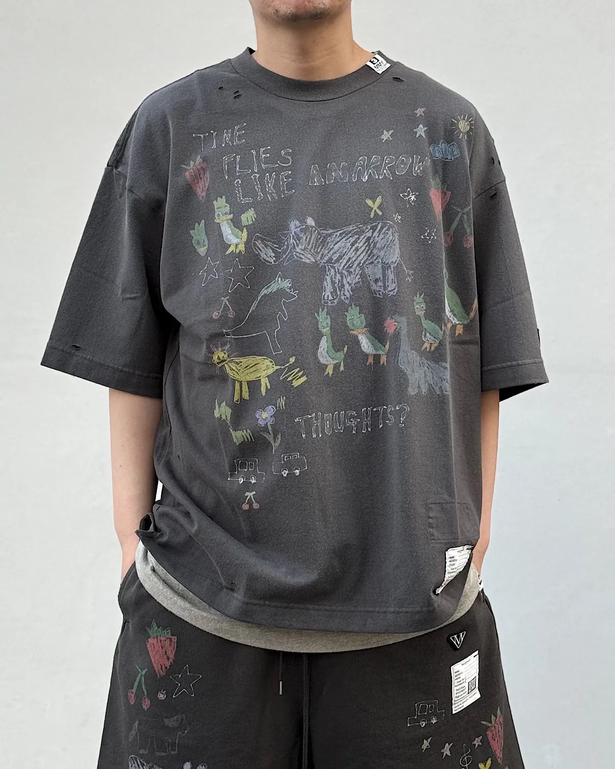 Maison MIHARA YASUHIRO / Kids Doodle Printed T-shirt (J16TS831)