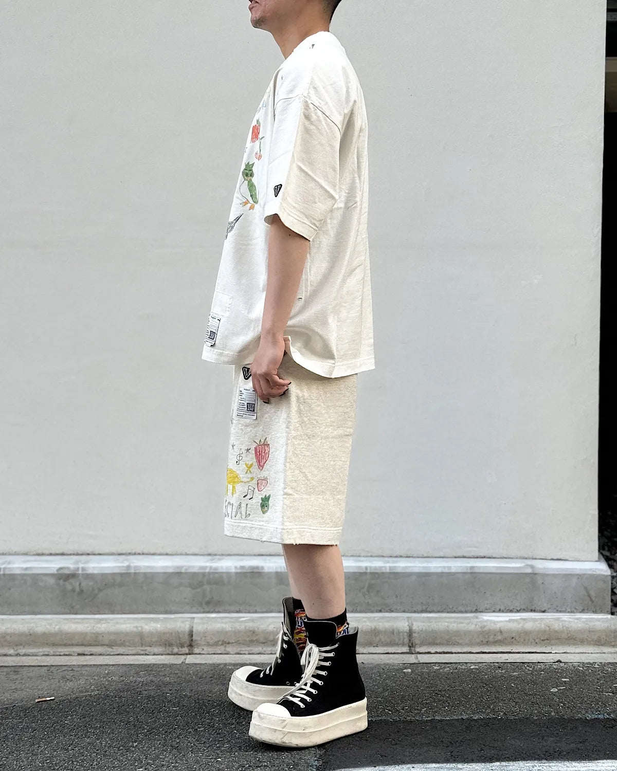 Maison MIHARA YASUHIRO / KIDS DOODLE SHORTS (J16SP773)